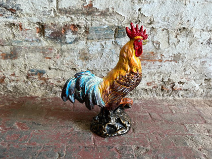 cast iron cockerel